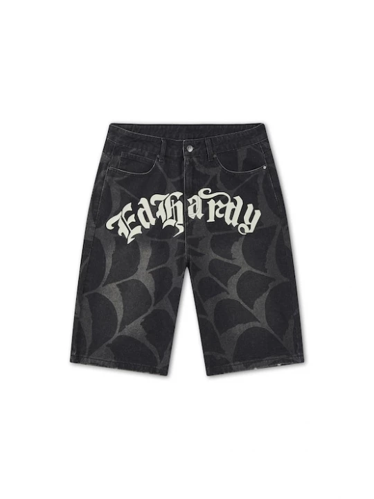 Foto van product Ed Hardy Jeans 'Cobweb' donkergrijs / black denim / offwhite
