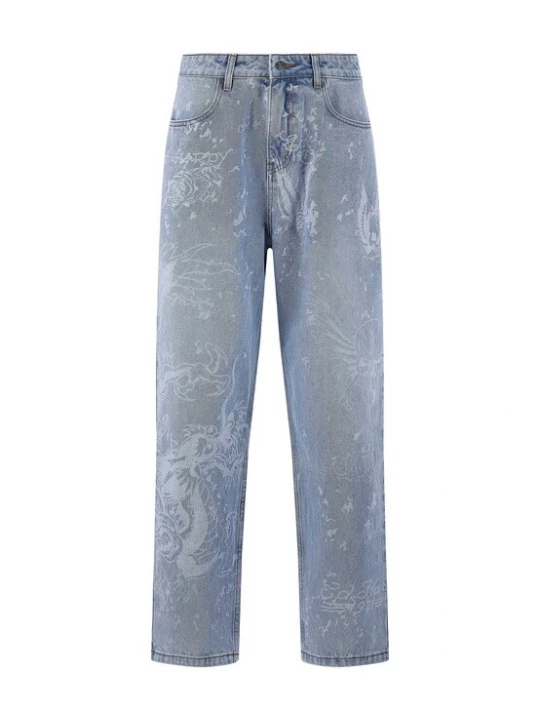 Foto van product Ed Hardy Jeans 'Gothic' pastelblauw / lichtblauw