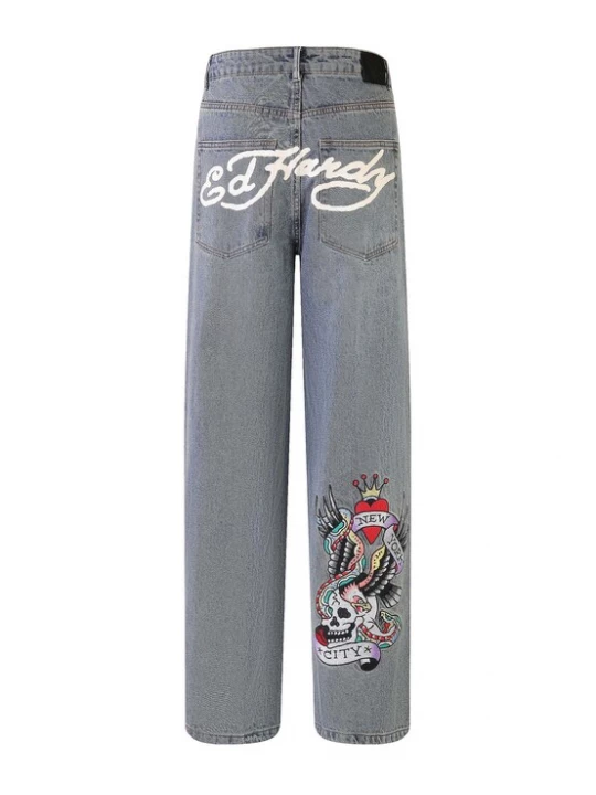 Foto van product Ed Hardy Jeans 'NYC Skull' blauw