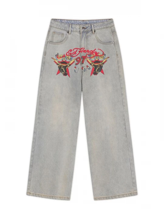 Foto van product Ed Hardy Jeans opaal / lichtblauw / geel / rood