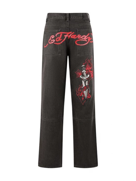 Foto van product Ed Hardy Jeans 'Sword And Dagger' zwart