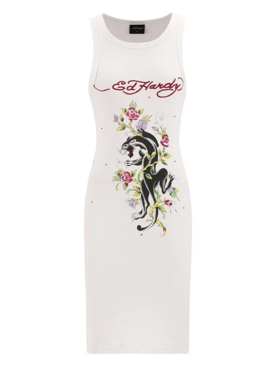 Foto van product Ed Hardy Jurk gemengde kleuren / wit