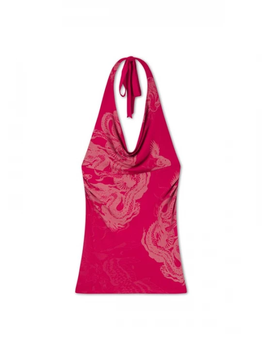 Foto van product Ed Hardy Jurk oudroze / purper / wit