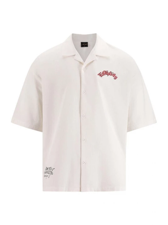 Foto van product Ed Hardy Overhemd lichtoranje / rood / zwart / wit
