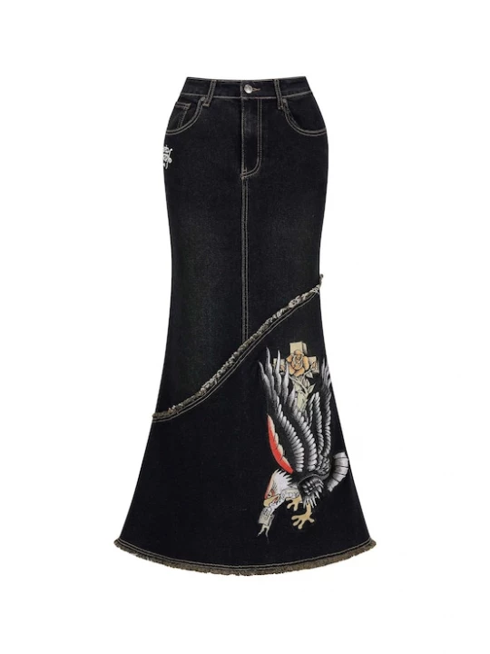 Foto van product Ed Hardy Rok blauw