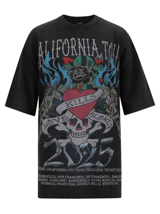 Foto van product Ed Hardy Shirt 'California Love Kills' zwart