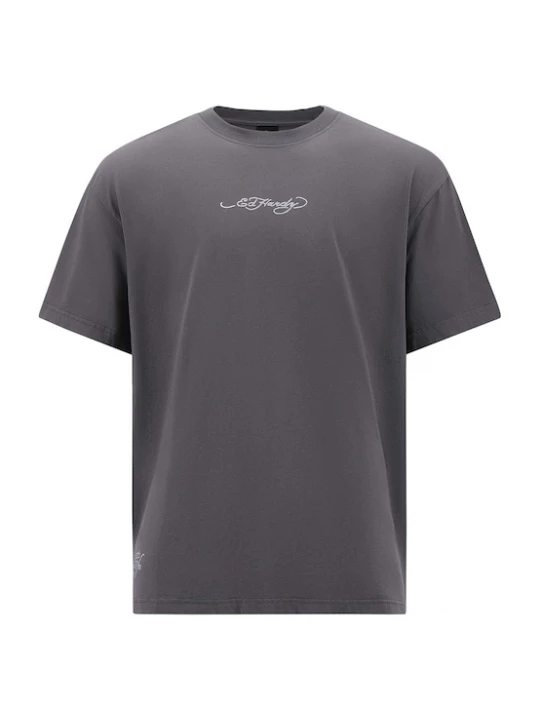 Foto van product Ed Hardy Shirt 'Don Wolf Adler Panther' donkergrijs / rood