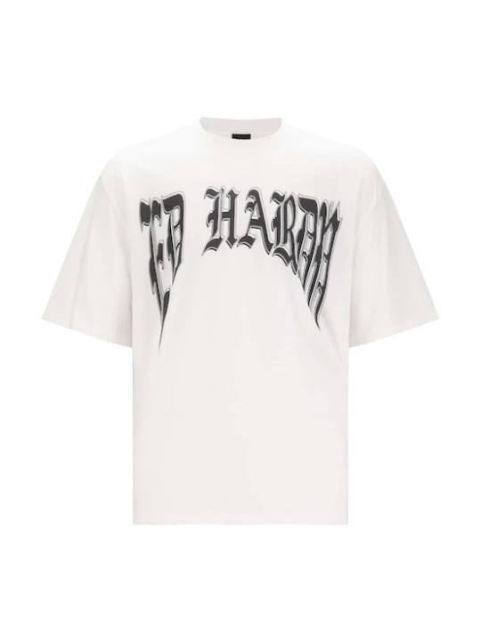 Foto van product Ed Hardy Shirt 'Drag Battle' grey denim / zwart / wit