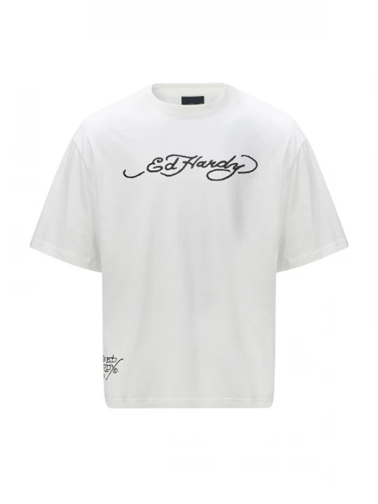 Foto van product Ed Hardy Shirt 'Drags' donkergrijs / zwart / wit