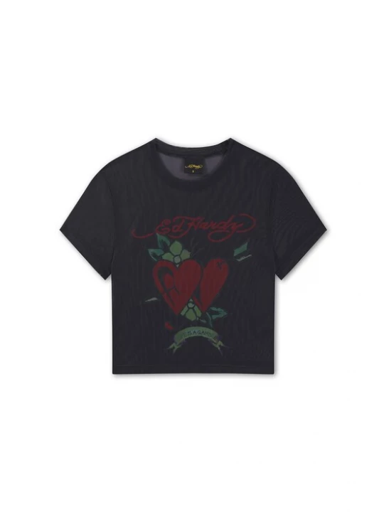 Foto van product Ed Hardy Shirt 'Life Is A Gamble' rood / zwart