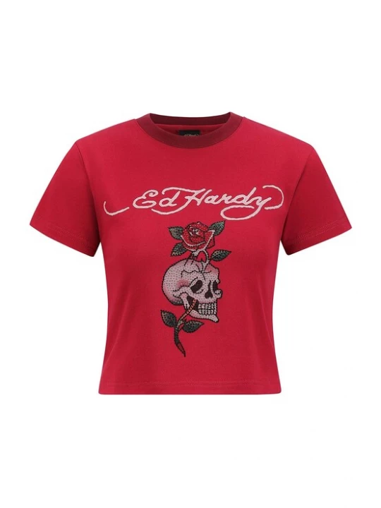 Foto van product Ed Hardy Shirt rood / wit