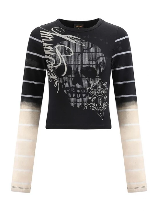 Foto van product Ed Hardy Shirt 'Spectrum Skull' zwart