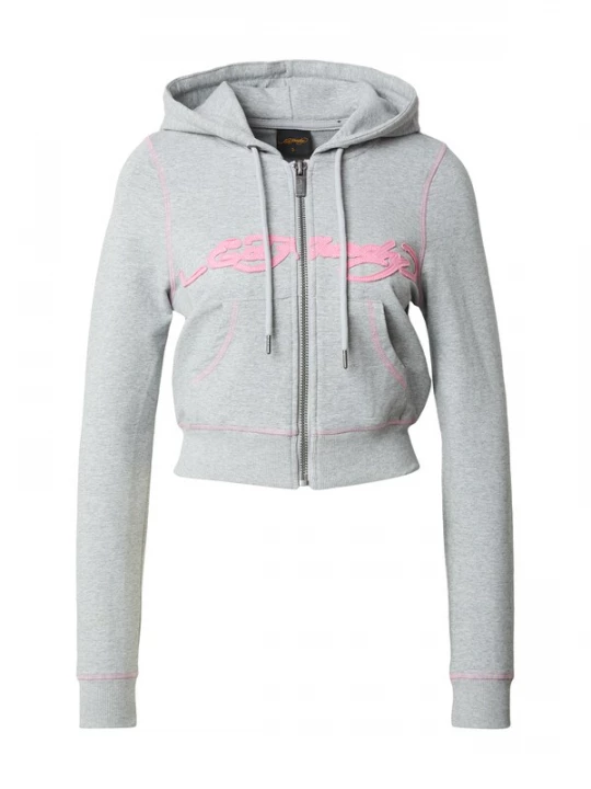 Foto van product Ed Hardy Sweatvest donkerblauw / grijs gemêleerd / kreeft / rosa