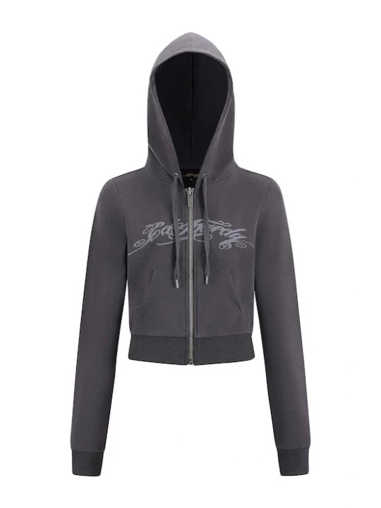 Foto van product Ed Hardy Sweatvest 'Love Is Mystery' grijs / donkergrijs
