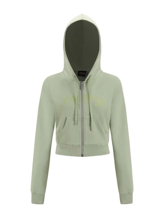 Foto van product Ed Hardy Sweatvest 'Love Is Mystery' neongroen / lichtgroen