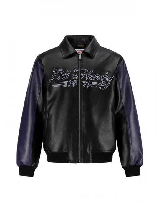 Foto van product Ed Hardy Tussenjas 'Dead Or Alive' indigo / rood / zwart / wit