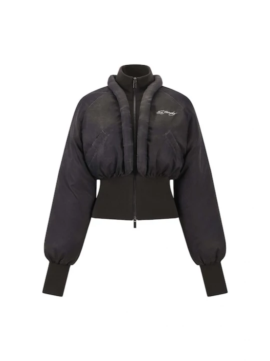 Foto van product Ed Hardy Winterjas donkergrijs / parelwit