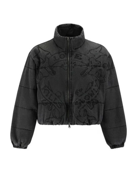 Foto van product Ed Hardy Winterjas 'Love Kills' black denim