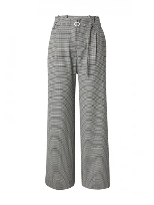 Foto van product EDITED Bandplooibroek 'Annelie' beige / blauw / zwart