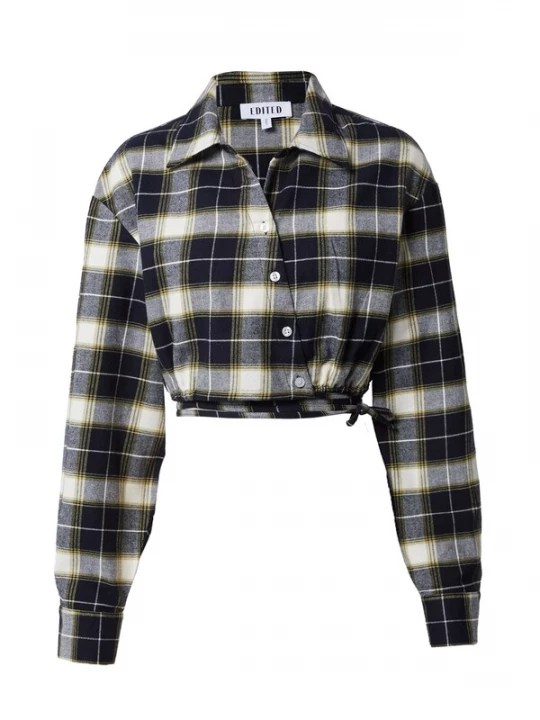 Foto van product EDITED Blouse 'Laetizia' groen / zwart