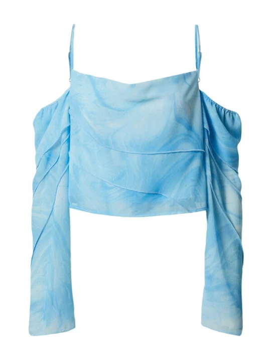 Foto van product EDITED Blouse 'Neyla' blauw / lichtblauw