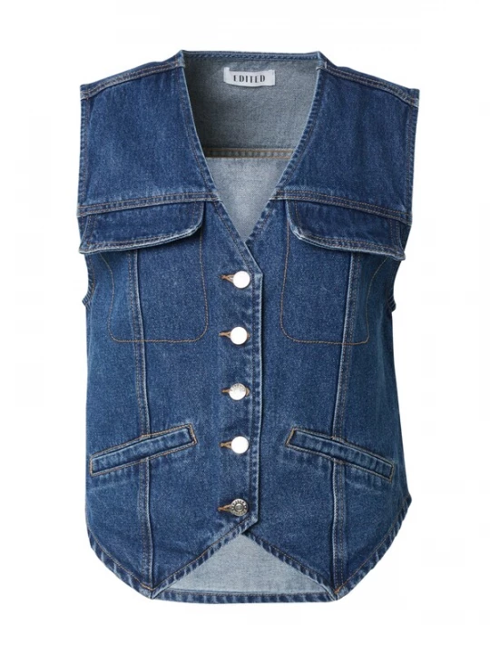 Foto van product EDITED Bodywarmer 'Bailey' blauw / blauw denim