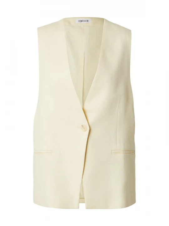 Foto van product EDITED Bodywarmer 'Willow' beige / crème / geel