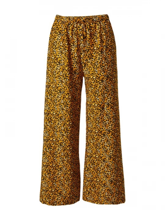 Foto van product EDITED Broek 'Jeanna' beige / honing / zwart