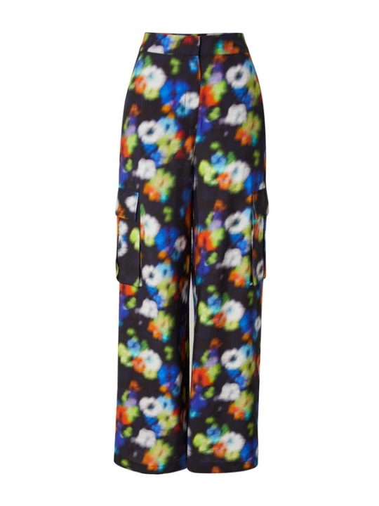 Foto van product EDITED Broek 'Malena' gemengde kleuren / zwart