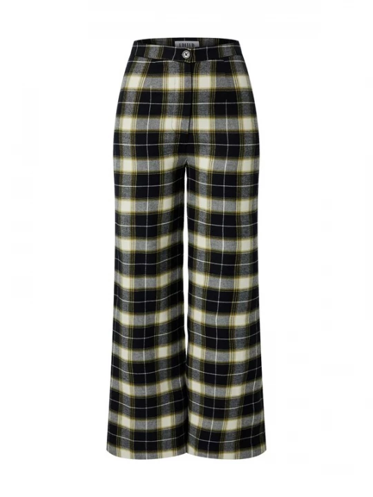Foto van product EDITED Broek 'Milana' groen / zwart