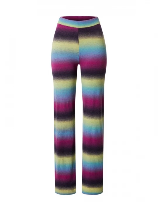 Foto van product EDITED Broek 'Seda' turquoise / limoen / pruim / bessen