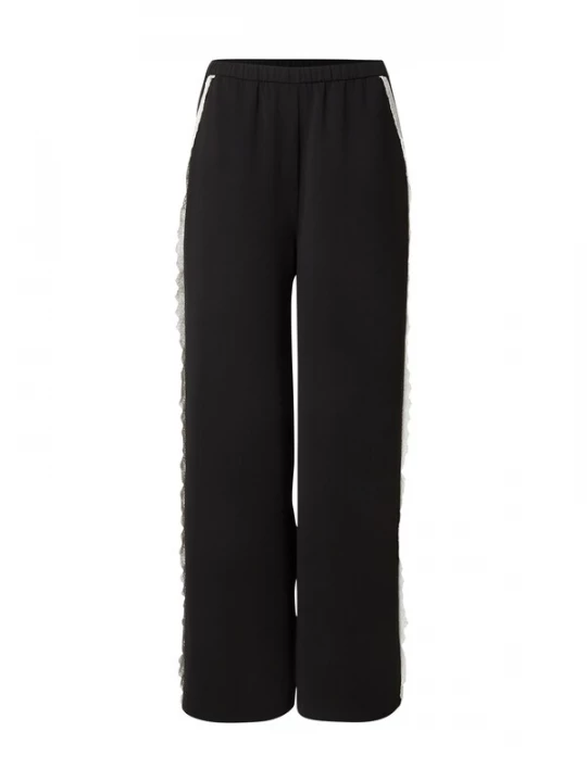 Foto van product EDITED Broek 'Tilly' zwart / wit