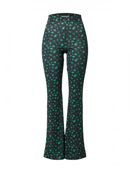 Foto van product EDITED Broek 'Zelinda' groen / zwart