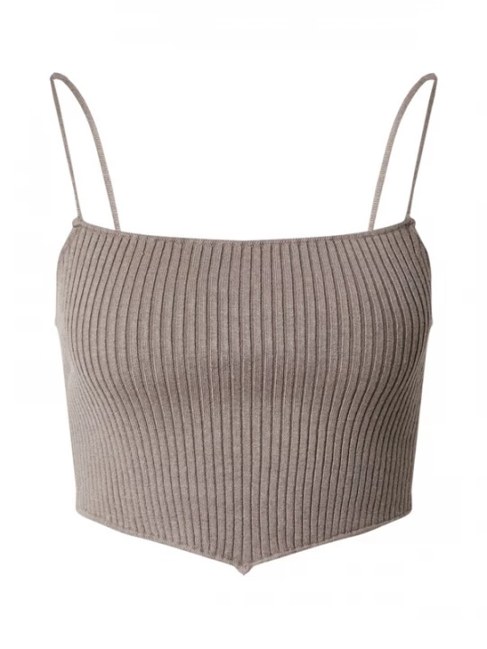 Foto van product EDITED Gebreide top 'Alica' donkerbeige