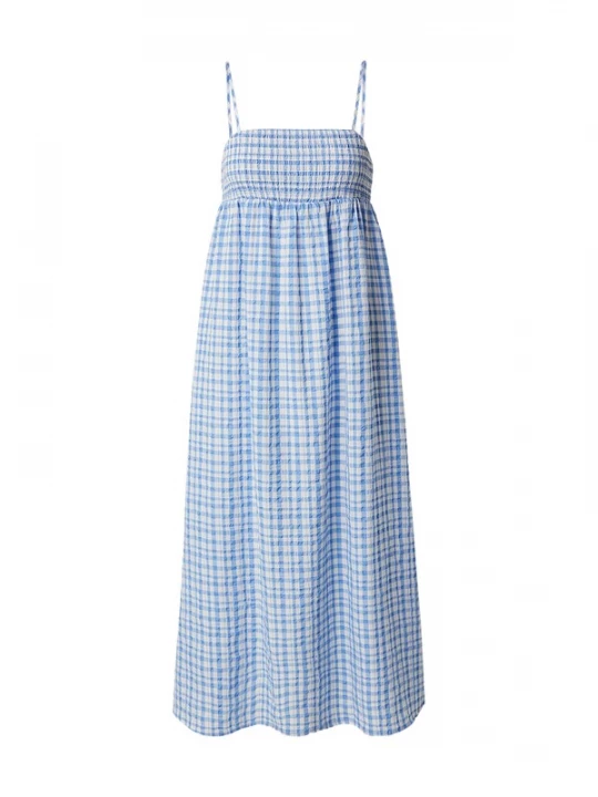 Foto van product EDITED Jurk 'Aitana' blauw / gemengde kleuren / wit