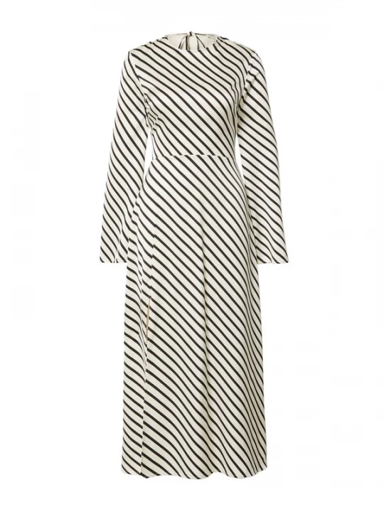 Foto van product EDITED Jurk 'Aurea' beige / zwart