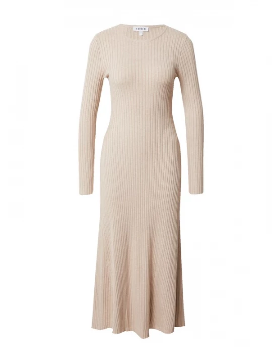 Foto van product EDITED Jurk 'BULAN' beige gemêleerd