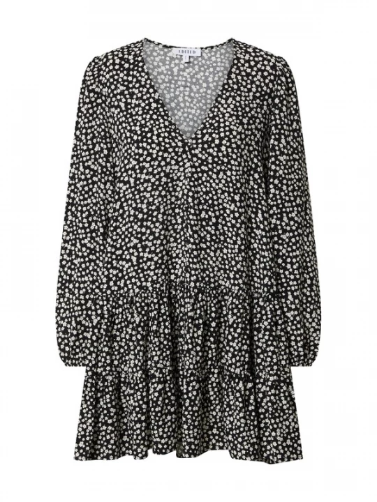 Foto van product EDITED Jurk 'Eileen' gemengde kleuren / zwart
