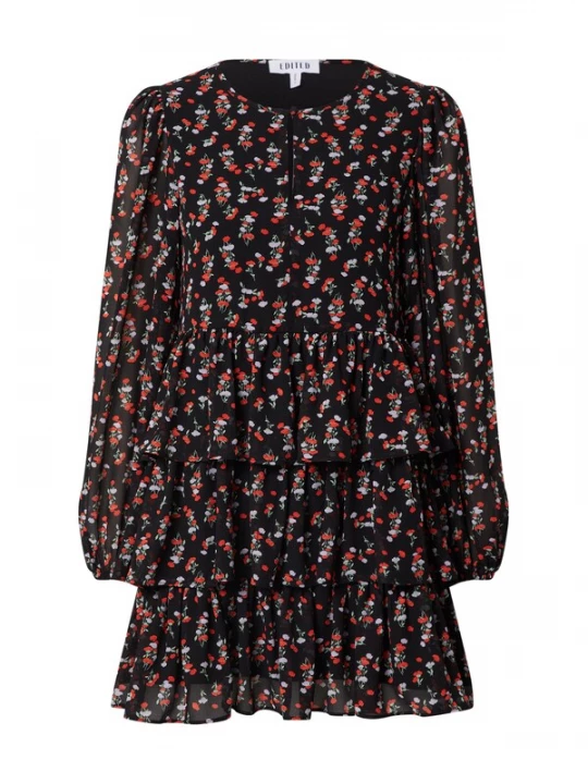 Foto van product EDITED Jurk 'Elaine' gemengde kleuren / zwart