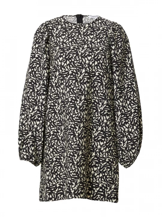 Foto van product EDITED Jurk 'Enja' beige / zwart