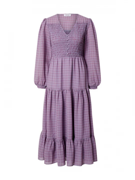 Foto van product EDITED Jurk 'Karla' navy / lila / rood