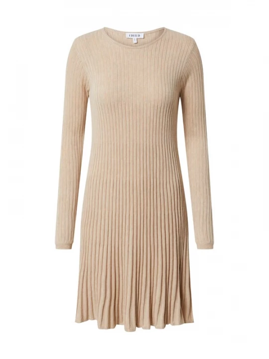 Foto van product EDITED Jurk 'Katrin' beige gemêleerd