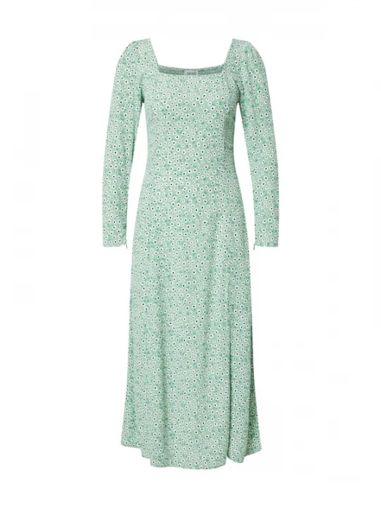 Foto van product EDITED Jurk 'Lotta' groen / gemengde kleuren