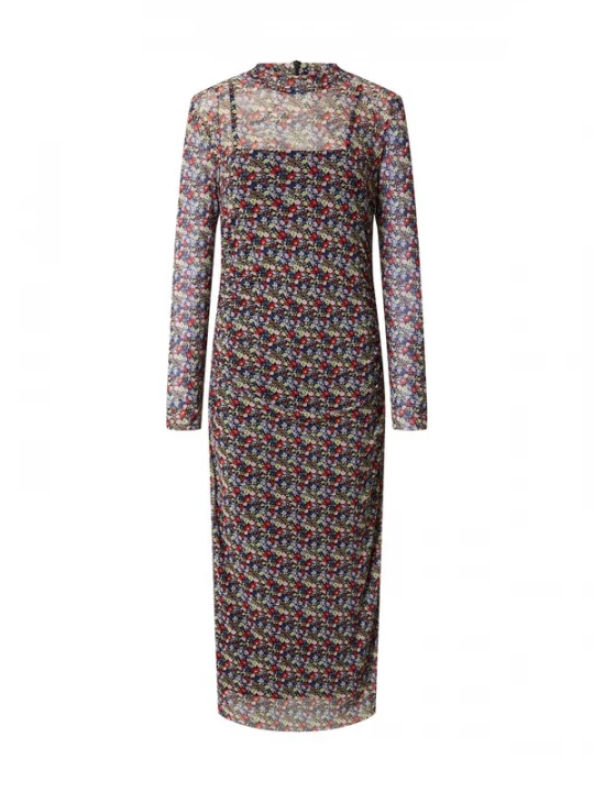 Foto van product EDITED Jurk 'Nati' blauw / lila / rood / zwart