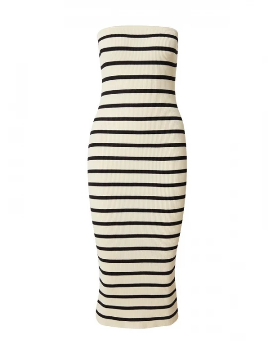 Foto van product EDITED Jurk 'Nikole' beige / zwart