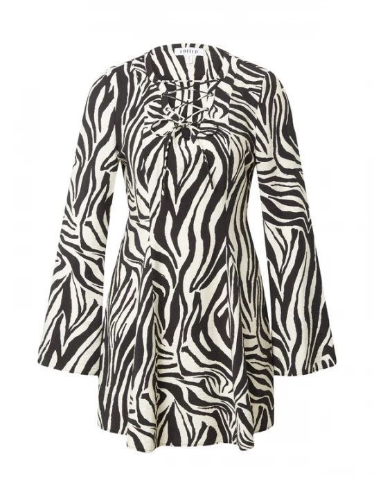 Foto van product EDITED Jurk 'Prudence' beige / zwart