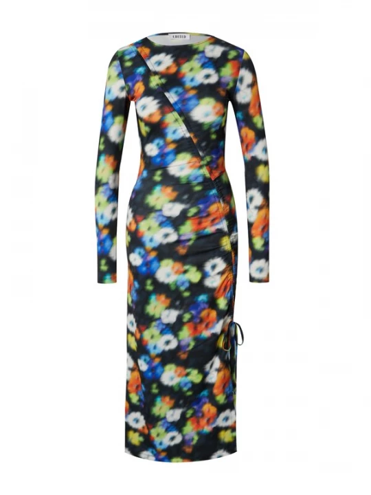 Foto van product EDITED Jurk 'Tobia' gemengde kleuren / zwart