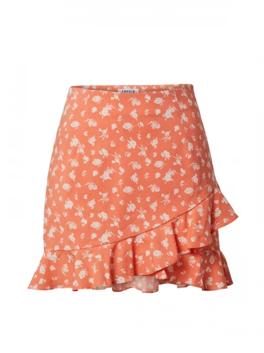 Foto van product EDITED Rok 'Charlie' oranje gemêleerd / wit