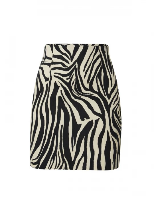 Foto van product EDITED Rok 'Josie' beige / zwart