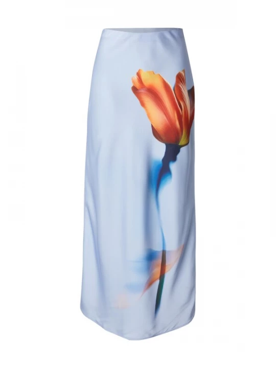Foto van product EDITED Rok 'Silva' lichtblauw / gemengde kleuren